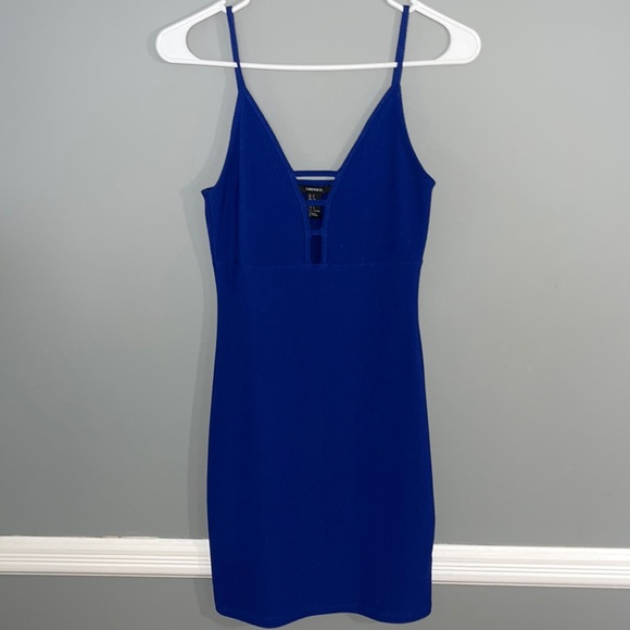 Forever 21 Blue Mini Bodycon Dress - Picture 1 of 4
